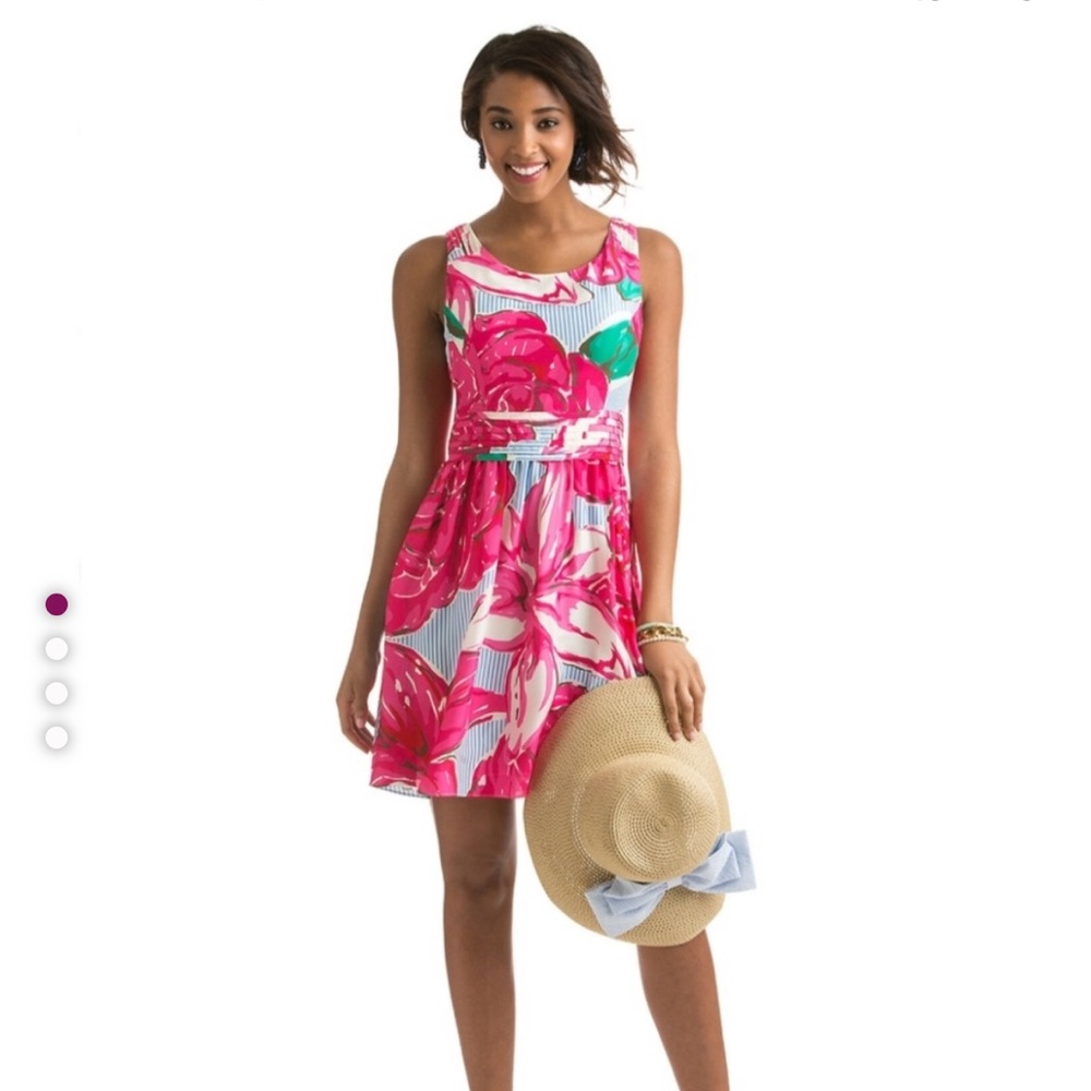 Vineyard Vines Pink and Blue Floral Dress